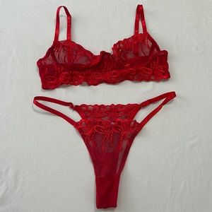 Red Lace Lingerie